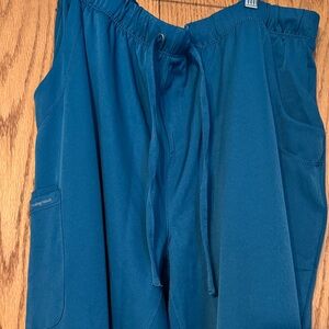 Healing Hands Blue Scrub Pants